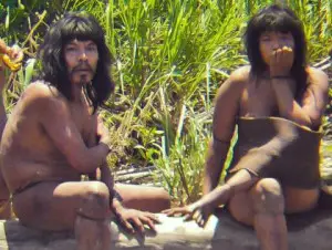 Mashco-Piro tribe members