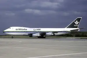 A Saudia Boeing 747-100 similar to the one involved in the accident