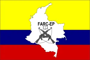 Flag of the Revolutionary Armed Forces of Colombia (FARC).