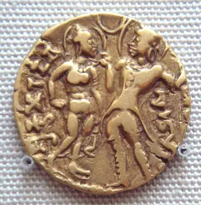 Queen Kumaradevi and King Chandragupta I