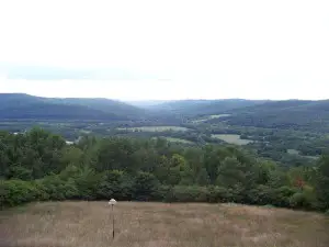 The view from the Newtown Battlefield Monument hill