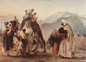 Francesco Hayez: Esau and Jacob reconcile 