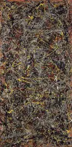 An abstract painting by Jackson Pollock