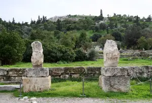 The ruins of the Odeon of Agrippa