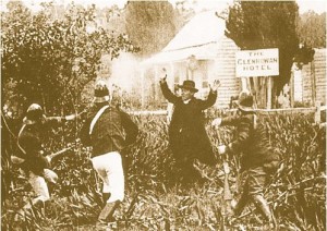 Image of the 1906 film, The Story of the Kelly Gang