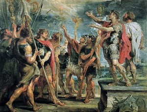 Constantine's conversion, by Rubens